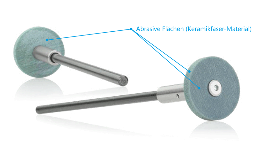 Keramikfaser Disk - abrasive Flächen