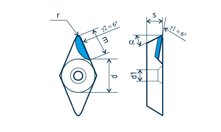 PKD-Wendeplatte VBGT