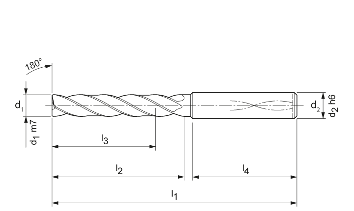 AluDrill 180 3xD - KB4703