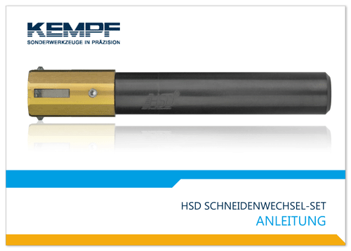 HSD Entgratwerkzeug Anleitung Wechsel Schneide