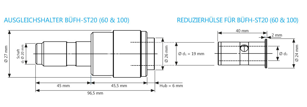 Aufbau XEBEC Ausgleichshalter Variante ST12