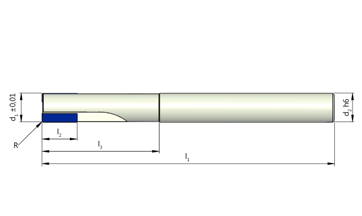 CVD-Schaftfräser KF955