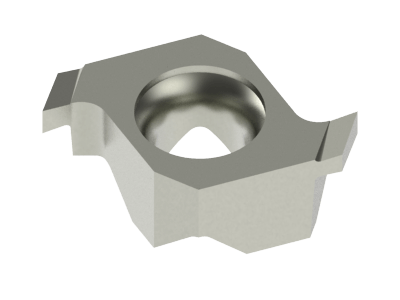 Carbide Grooving Insert for Aluminium, Copper Alloys, Plastics, Stainless Steel and Special Alloys