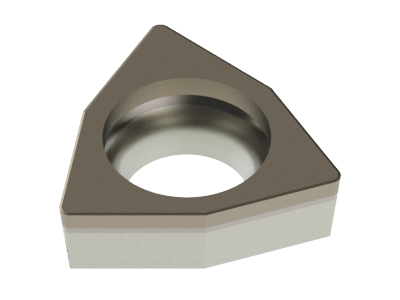 Tipped Insert for Hardened Steel or Aluminium, Copper Alloys, Plastics and Composites